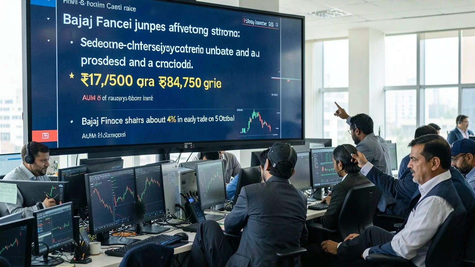 Bajaj Finance jumps after strong September-quarter update and a proposed ₹17,500 crore capital raise