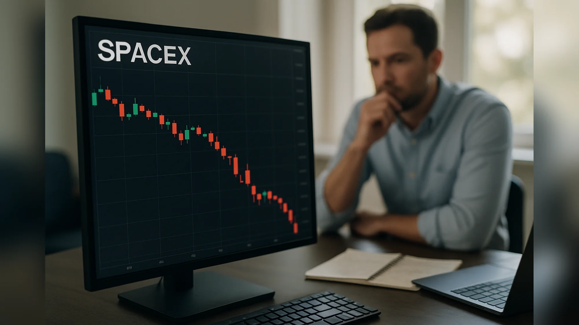 SpaceX share price tumbles 40% from IPO peak
