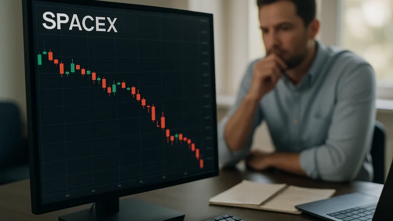 SpaceX share price tumbles 40% from IPO peak